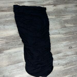 shein curve strapless dress